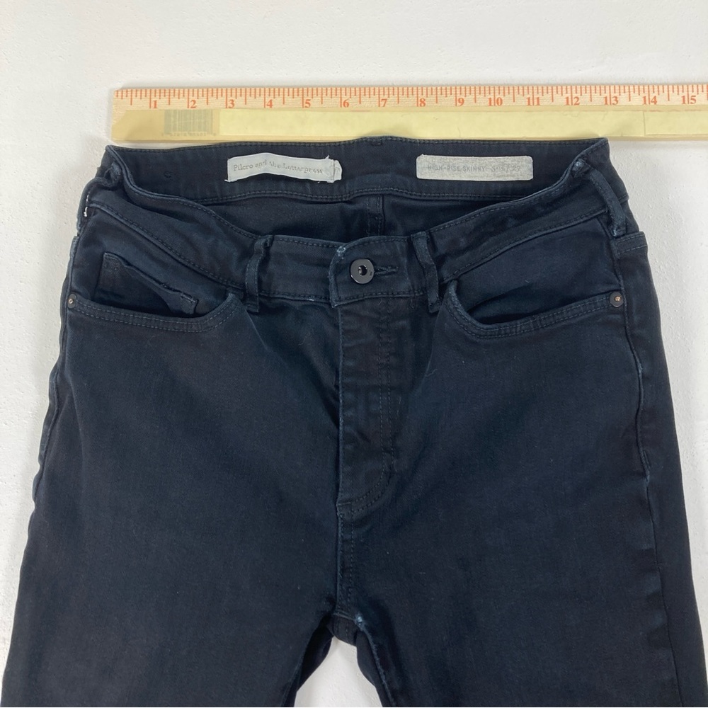 Pilcro and the Letterpress Jeans Womens Size 27 Black High-Rise Skinny Casual - Picture 10 of 16